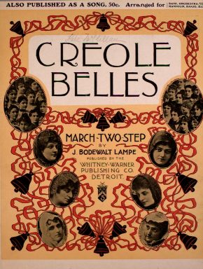 Creole Belles - Vintage sheet music cover