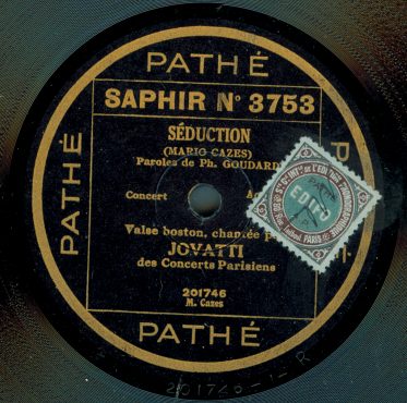 1929 French vertical cut Pathe record